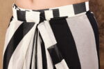 Black and White Silk Ready to Wear Saree